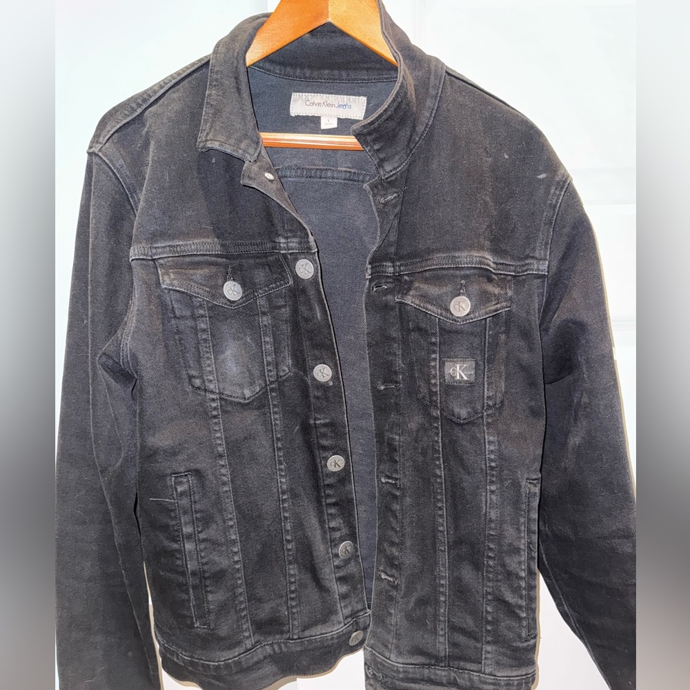 Calvin klein vintage black jean jacket